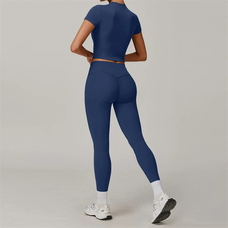 Womens two piece Yoga leggings Set