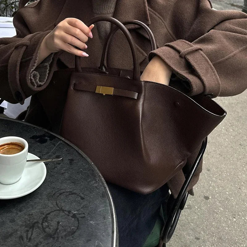brown belted wool short trench