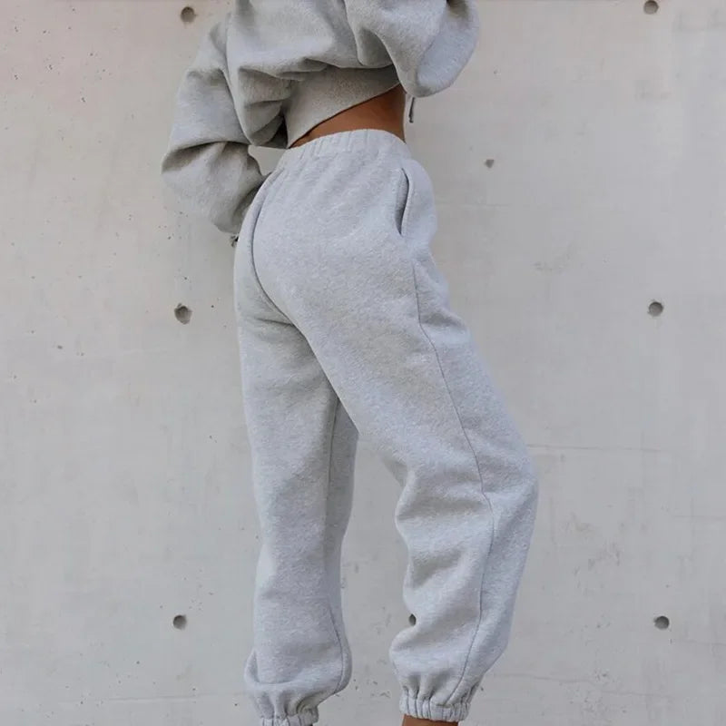 Women's Fleece Hooded Oversized Tracksuit