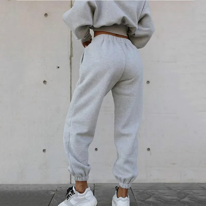 Women's Fleece Hooded Oversized Tracksuit